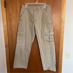 Wrangler Men's Tan‎ Cargo Pants minor flaws 32x30